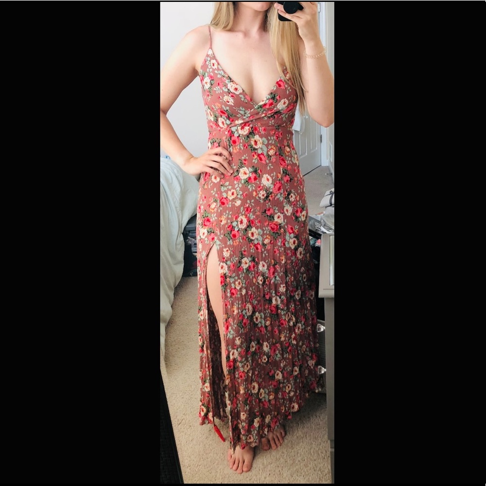 A.L.C. Maxi dress with high slit - size 0 - fits like size 4